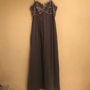 David’s bridal chiffon floor length gown